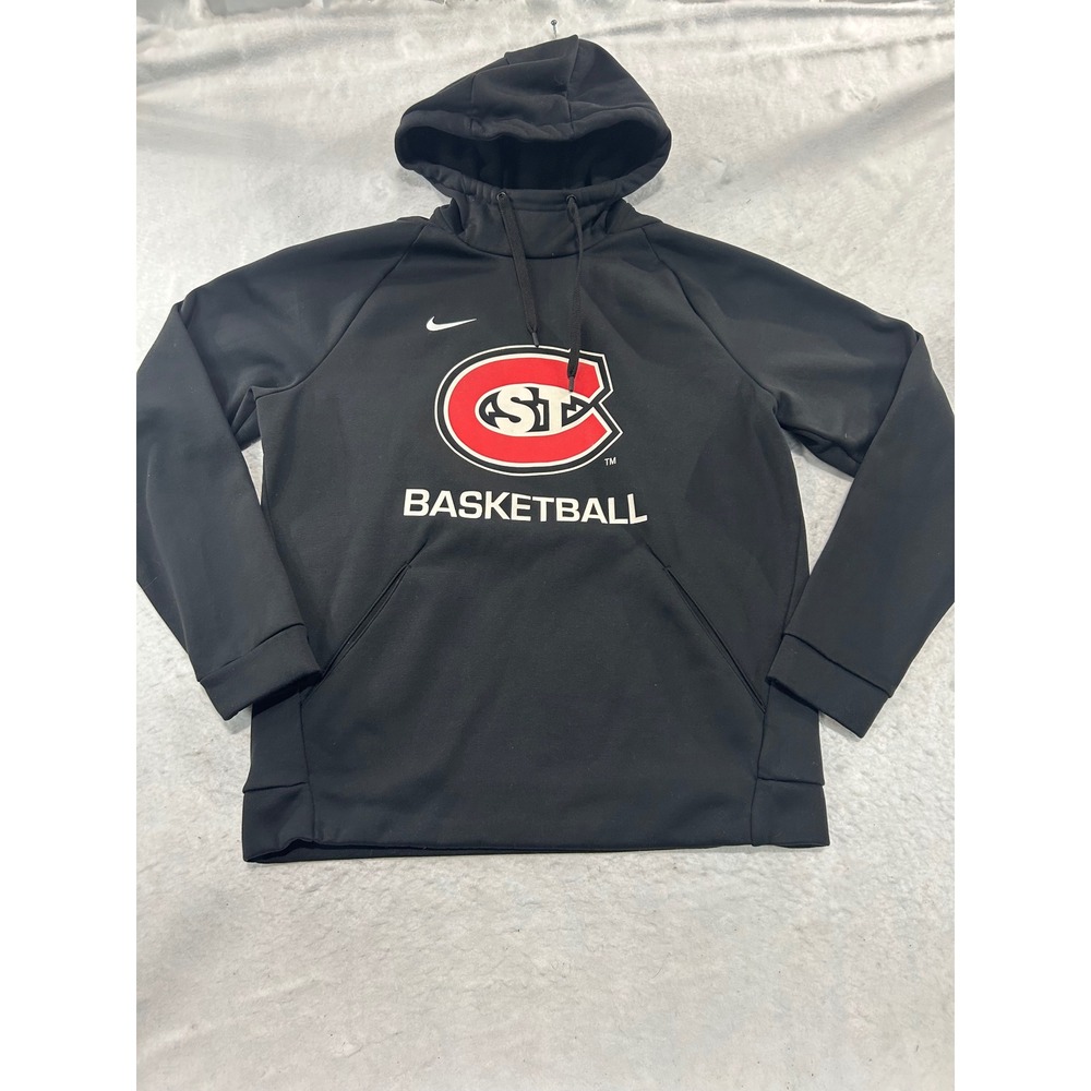 Nike St Cloud State SCSU Basketball Dri-FIT Hoodie‎ Black Mens Medium M